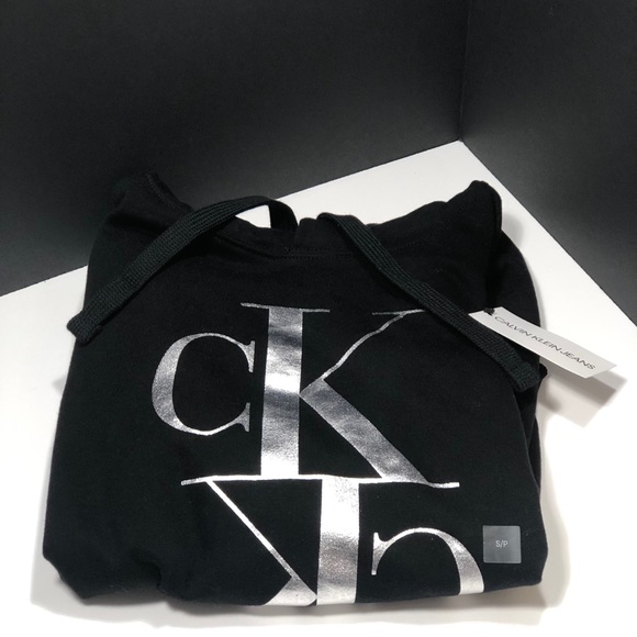 NEW🔥CALVIN KLEIN CROPPED HOODIE - Picture 4 of 9